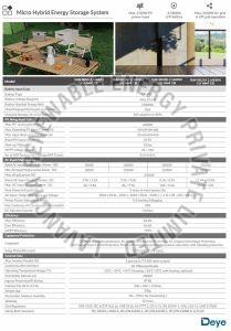 Deye SUN-BK160 1600W Hybrid Energy Storage System