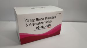 Ginkgo Biloba Piracetam Vinpocetine Tablets