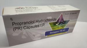 Propranolol Hydrochloride 40mg Extended Release Capsules