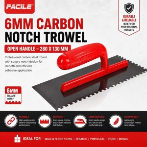 Carbon Steel Notch Trowel