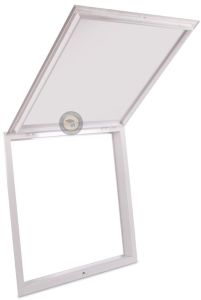 White Easy Access Metal Trap Door