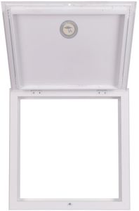 White Easy Access Metal Trap Door