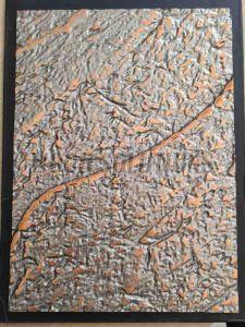 Copper Finish Liquid Metal Wall Panel
