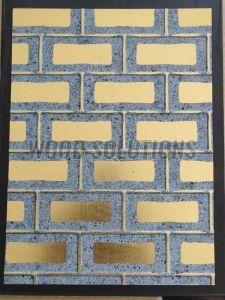 Golden Liquid Metal Wall Panel