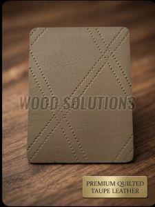 Premium Quilted Taupe Leather Sheet