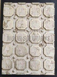 Rustic White Liquid Metal Wall Panel