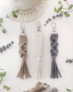 Handmade Eco Friendly Macrame Keychain
