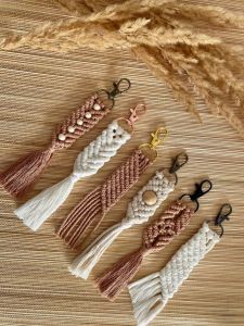 Handmade Eco Friendly Macrame Keychain