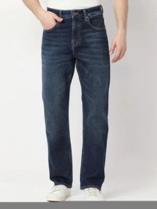 Mens Classic Straight Fit Denim Jeans
