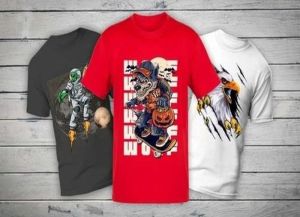 Mens Graphic Printed Cotton Fashion T-Shirt
