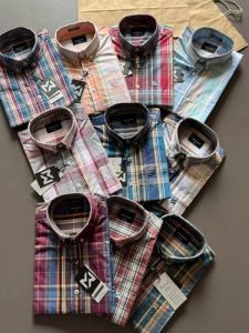 Mens Multicolor Checked Slim Fit Casual Shirt