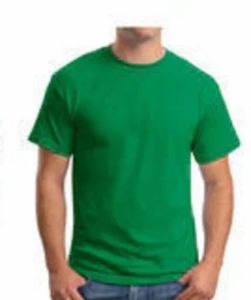 Mens Solid Crew Neck Cotton Everyday T-Shirt