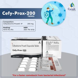 Cefy Prox 200mg Cefpodoxime Proxetil Dispersible Tablets