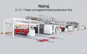 5 Ply Fully Automatic Corrugated Board Production Line