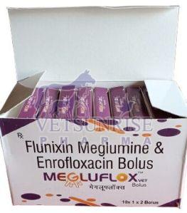 Enrofloxacin and Flunixin Meglumine Bolus