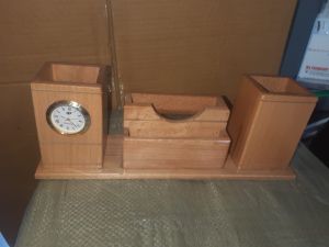 Wooden Desktop Organizer