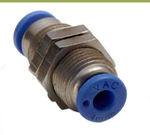 Nickel Plated Brass Pneumatic Bulkhead Union
