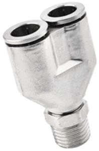 Y Brass Push Fitting Male