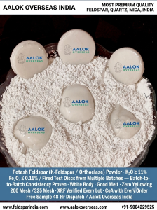 High Whiteness Potash Feldspar Powder