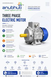 1HP Three Phase Electric Motor