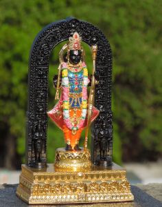 Black Resin RAM Lalla Statue