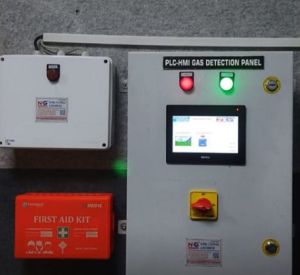 PLC-HMI Gas Detection Panel