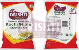 1 Litre Kachi Ghani Mustard Oil Pouch