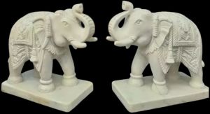 Marble Elephant Statues