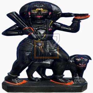 Marble Black Bheru Baba Statue