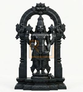 Marble Black Tirupati Balaji Statue