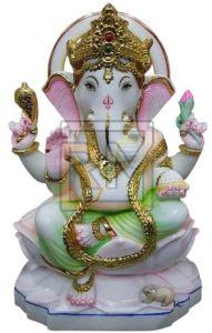 Marble Colored Ganesh Statue