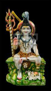 Marble Colored Mahadev Statue