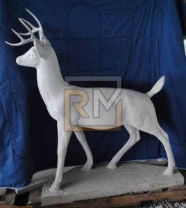 Marble Deer Statue