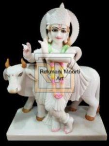 Marble Gaugopal Statue