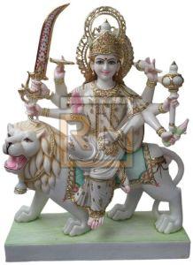 Marble Indoor Durga Mata Statue