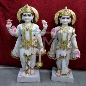Marble Laxmi Narayan Statue