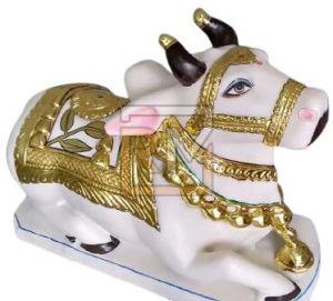 Marble Nandi Maharaj Statue