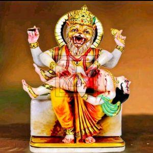 Marble Narsingh Statue