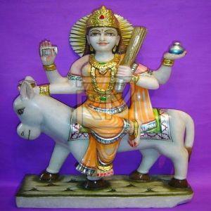 Marble Shitla Mata Statue