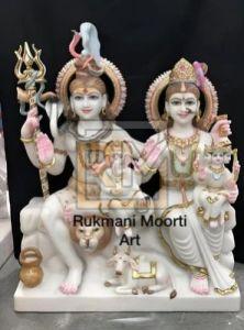 Marble Shiv Parivar Statue