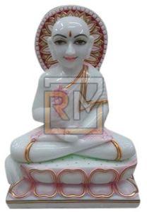 Marble Shwetambar Statue