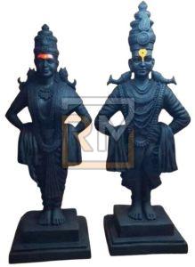Marble Vitthal Rukmini Statue