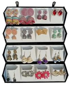 16 Pair Earring Organizer Box with Earrings