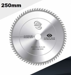 250mm Aluminium Round Bar Cutting Saw Blade