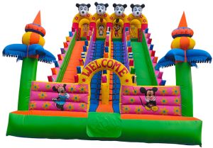 Mickey Mouse Bouncy Jhula | Inflatable Slide for Kids\' Parties