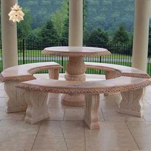 Modern Without Arm Rest Kandla Grey Sandstone Bench