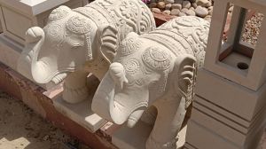 Sandstone Elephant Statue