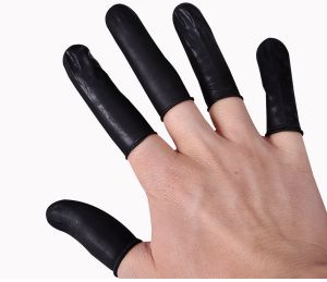 Antistatic Black Fingr Cots