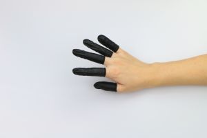 Antistatic Black Fingr Cots