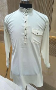 Premium White Designer Kurta Pajama Set